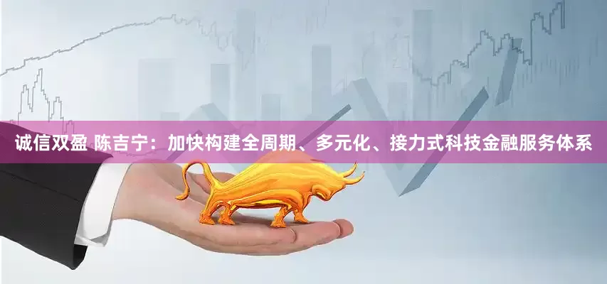诚信双盈 陈吉宁：加快构建全周期、多元化、接力式科技金融服务体系